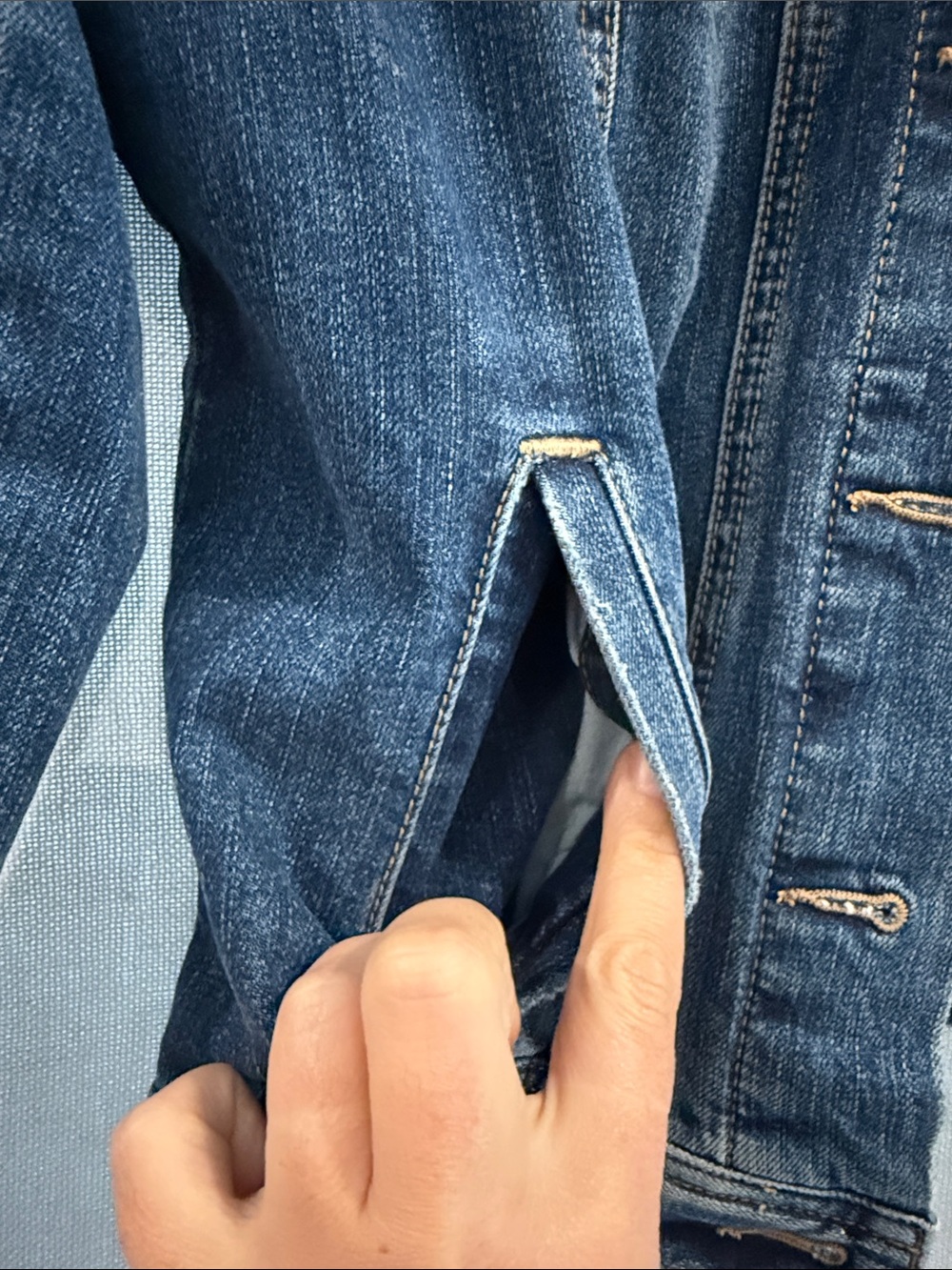 LOFT Medium Blue Denim Jean Jacket - Picture 5 of 7